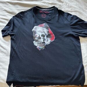 Robert Graham Black and Red Skull Tee